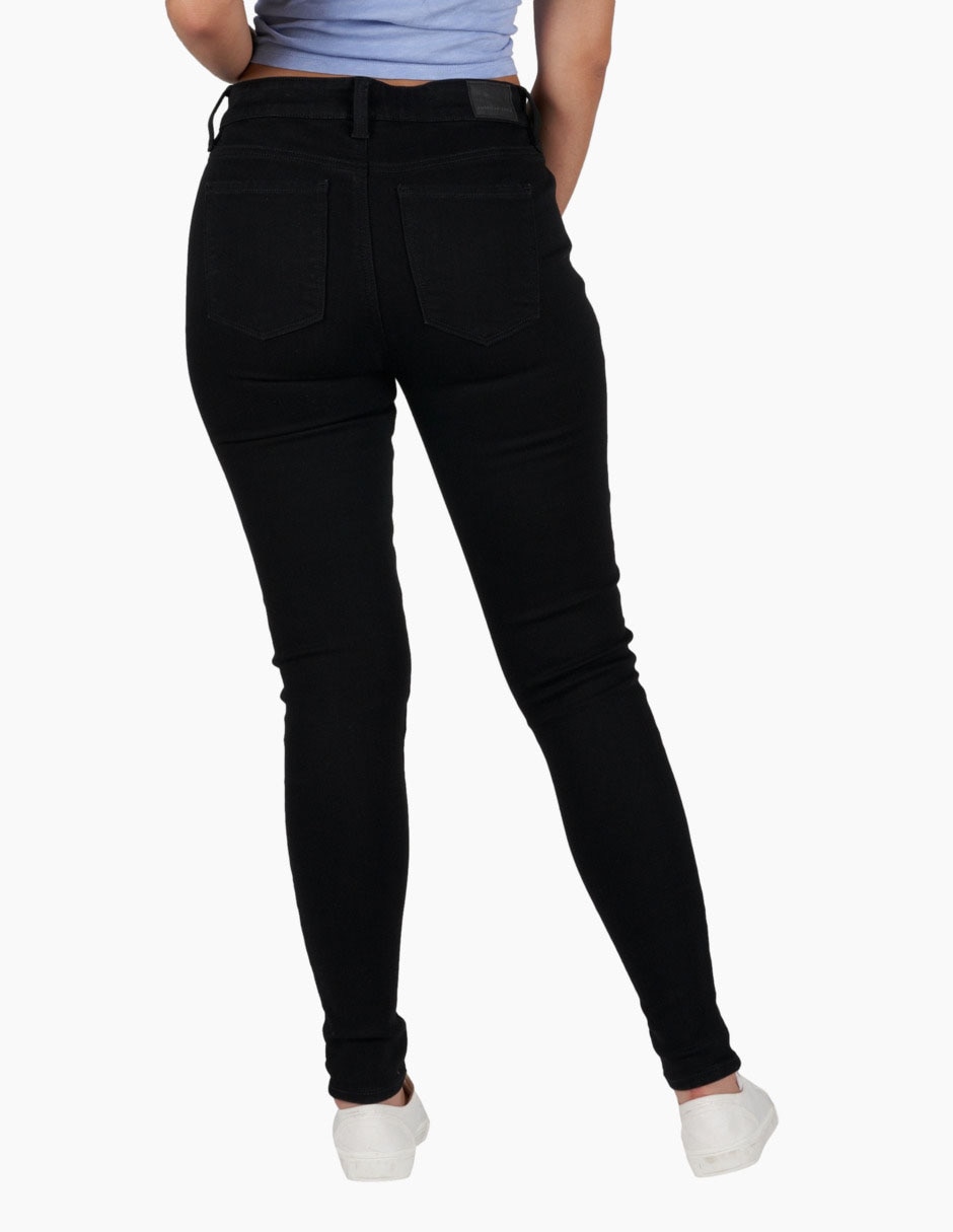 Jeans skinny American Eagle lavado obscuro corte cintura para mujer