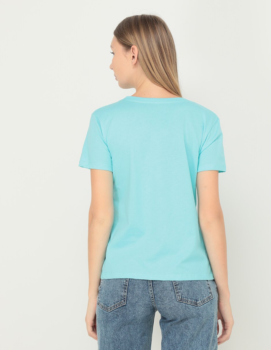 Playera manga corta Furor cuello redondo para mujer