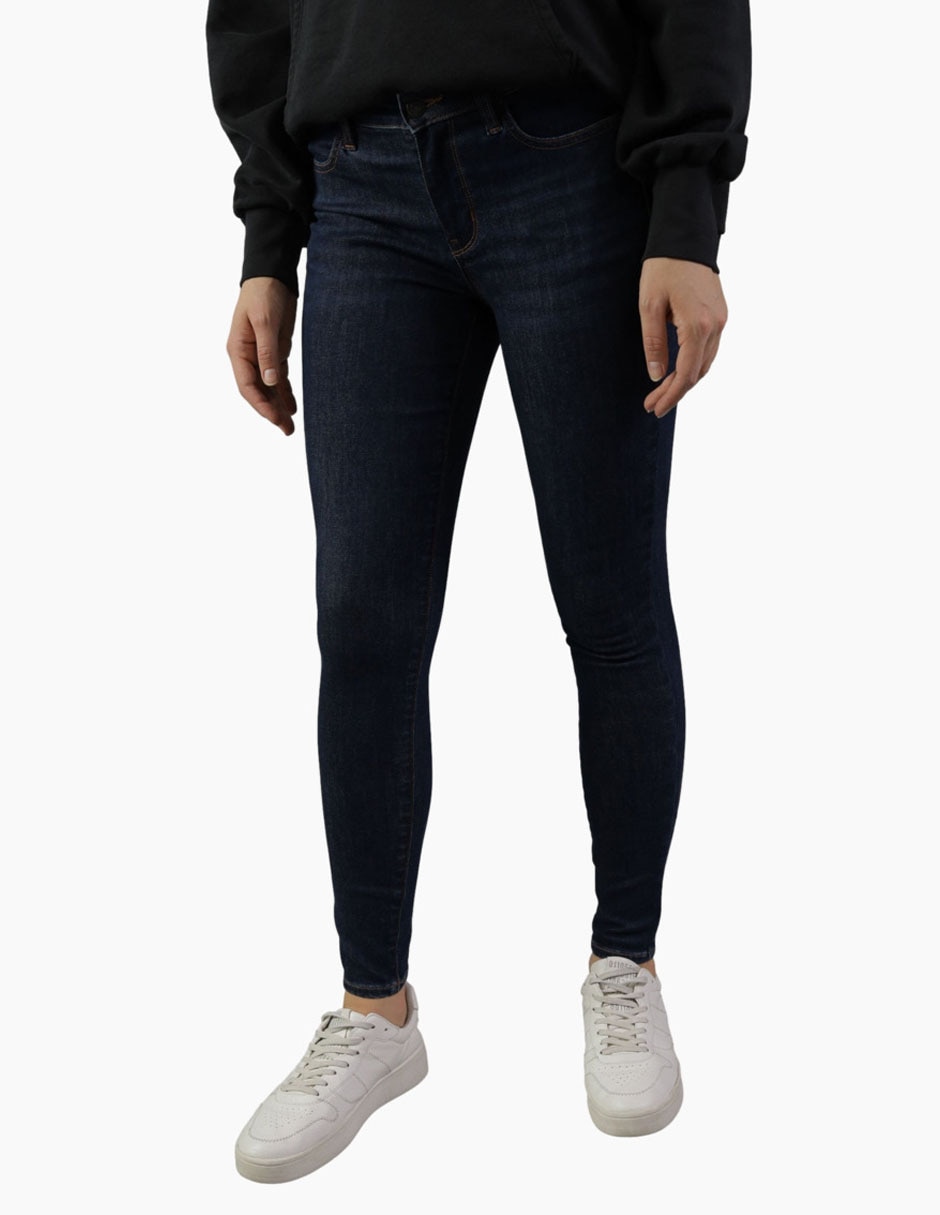 Jeans skinny corte cintura para mujer Jeans skinny corte cintura para mujer