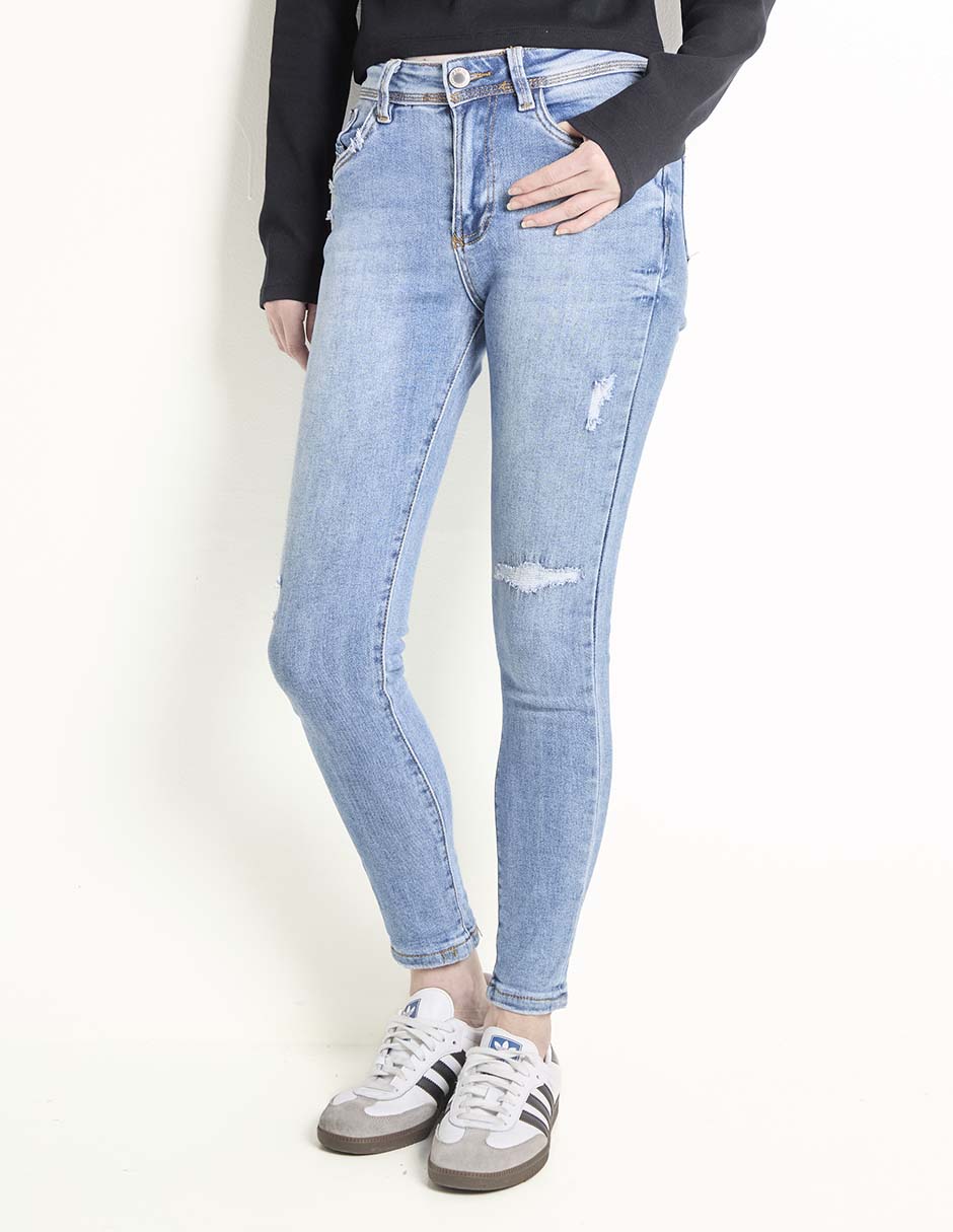 Jeans ultra skinny corte cintura alta para mujer Jeans ultra skinny corte cintura alta para mujer