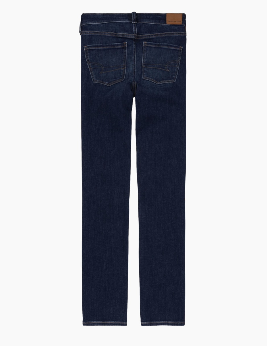 Jeans regular skinny fit corte media cintura para mujer 2