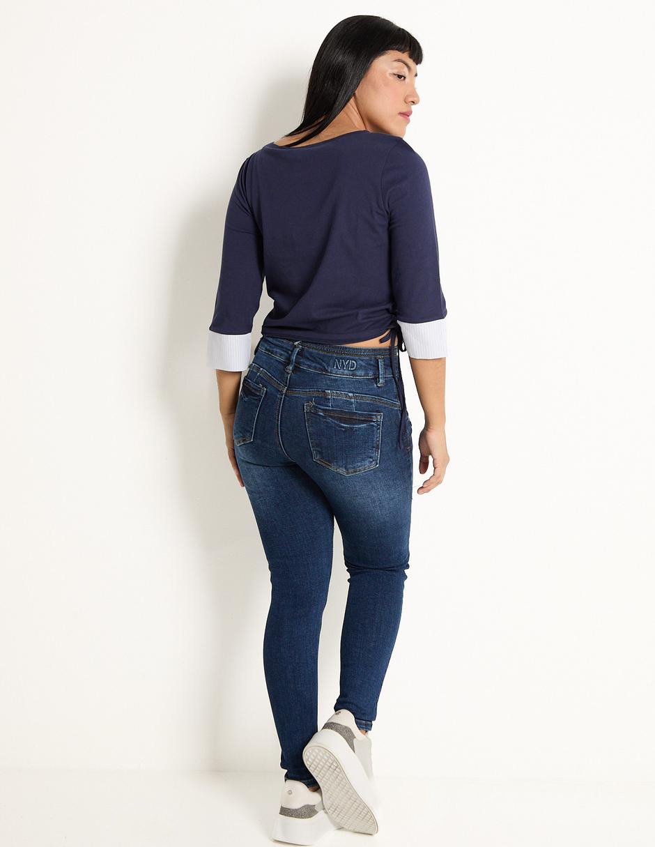 Jeans skinny NYD corte cintura alta para mujer