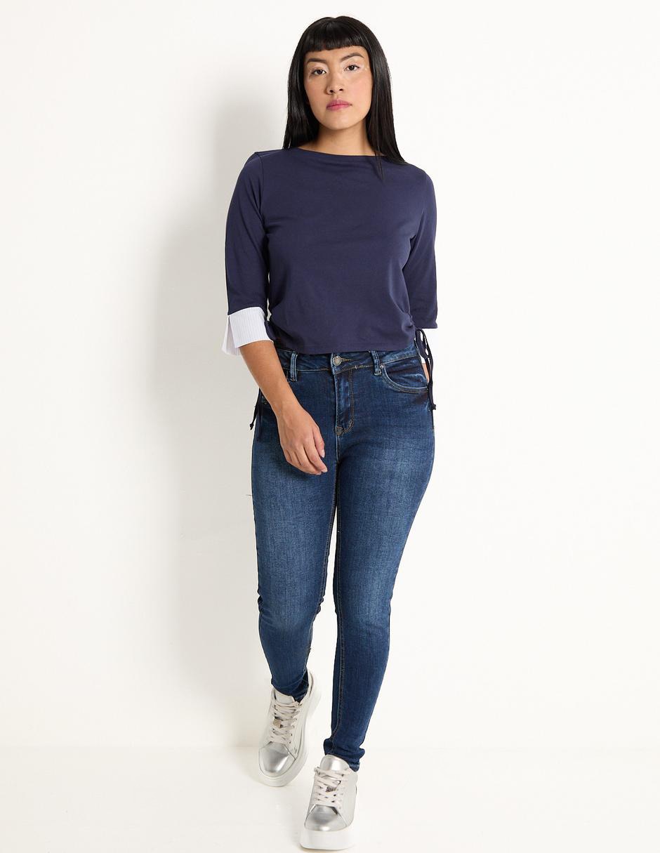 Jeans skinny NYD corte cintura alta para mujer