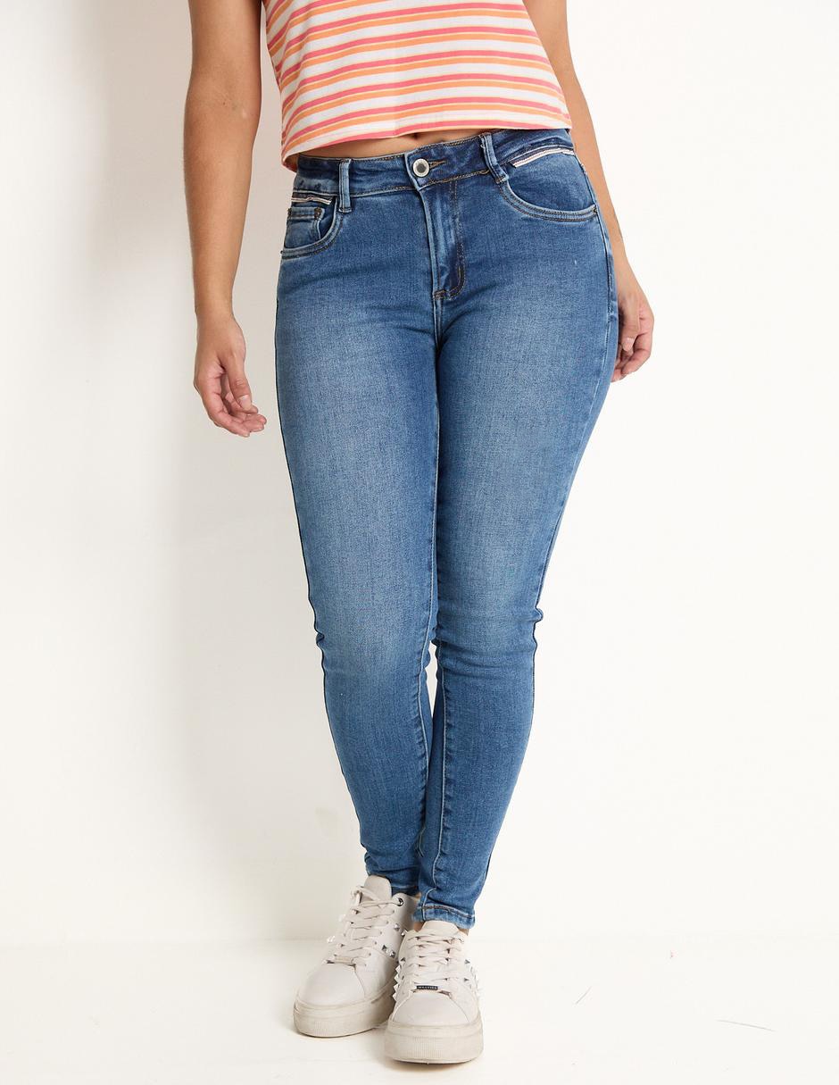 Jeans skinny corte cintura alta para mujer Jeans skinny corte cintura alta para mujer