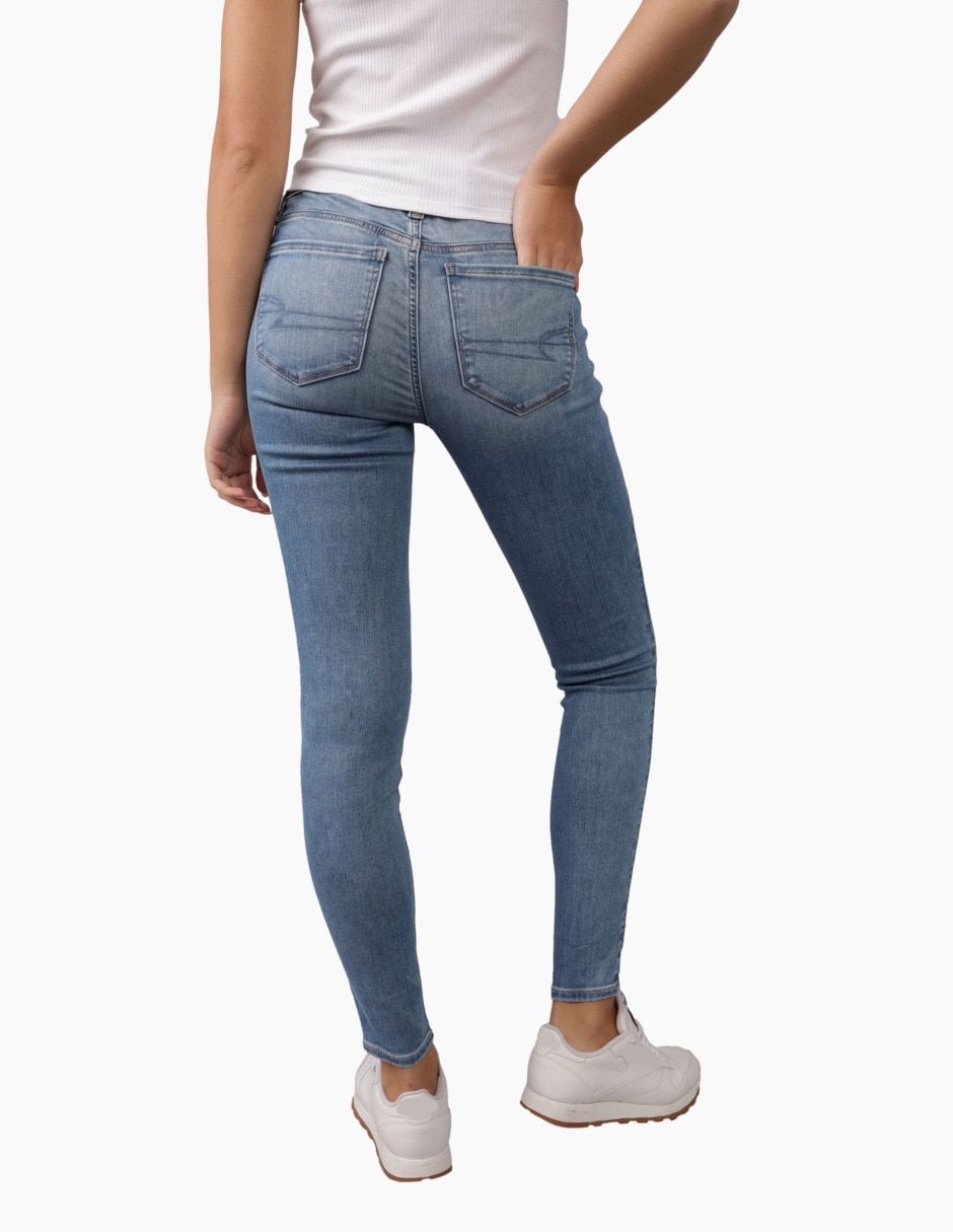 Jeans skinny American Eagle corte cintura para mujer