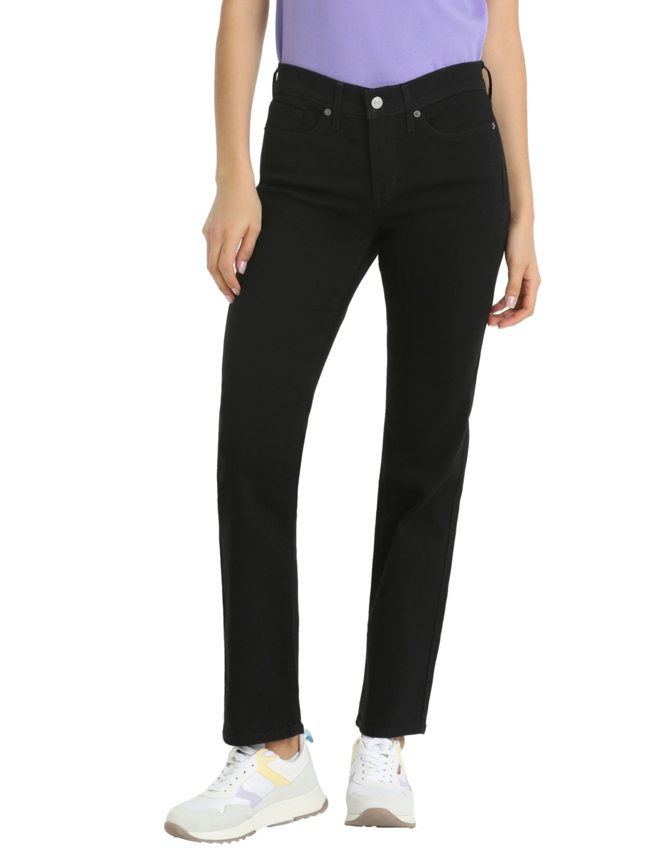 Jeans straight corte cintura para mujer Jeans straight corte cintura para mujer