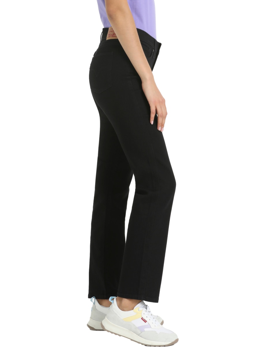Jeans straight corte cintura para mujer 2