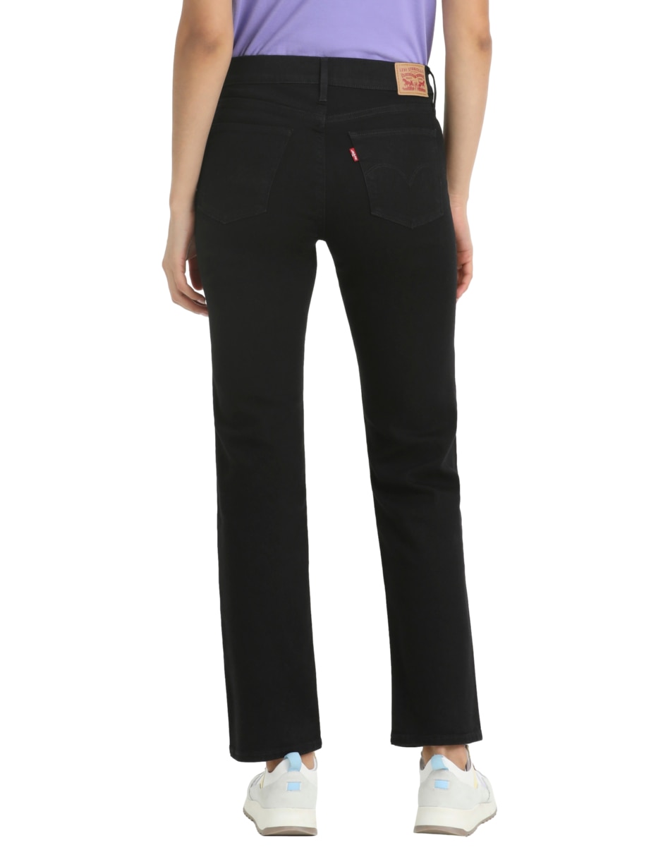 Jeans straight corte cintura para mujer 3