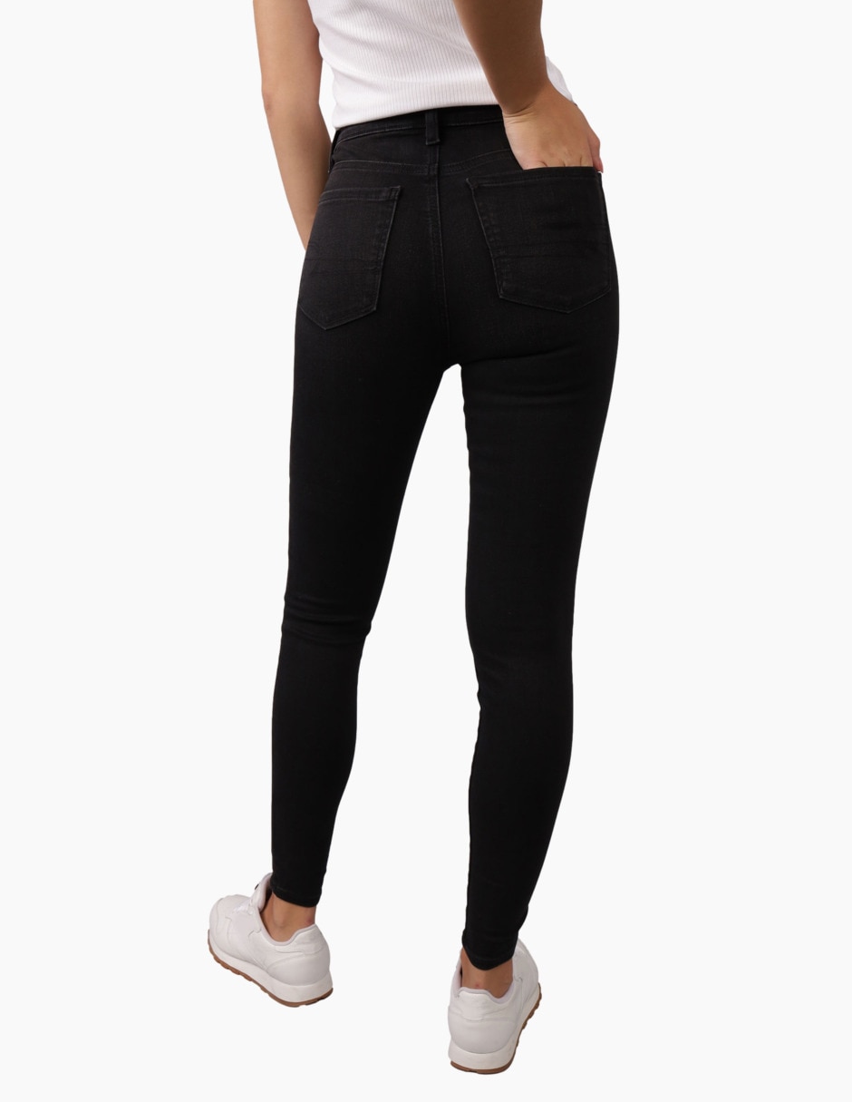Jeans skinny corte cintura alta para mujer 4