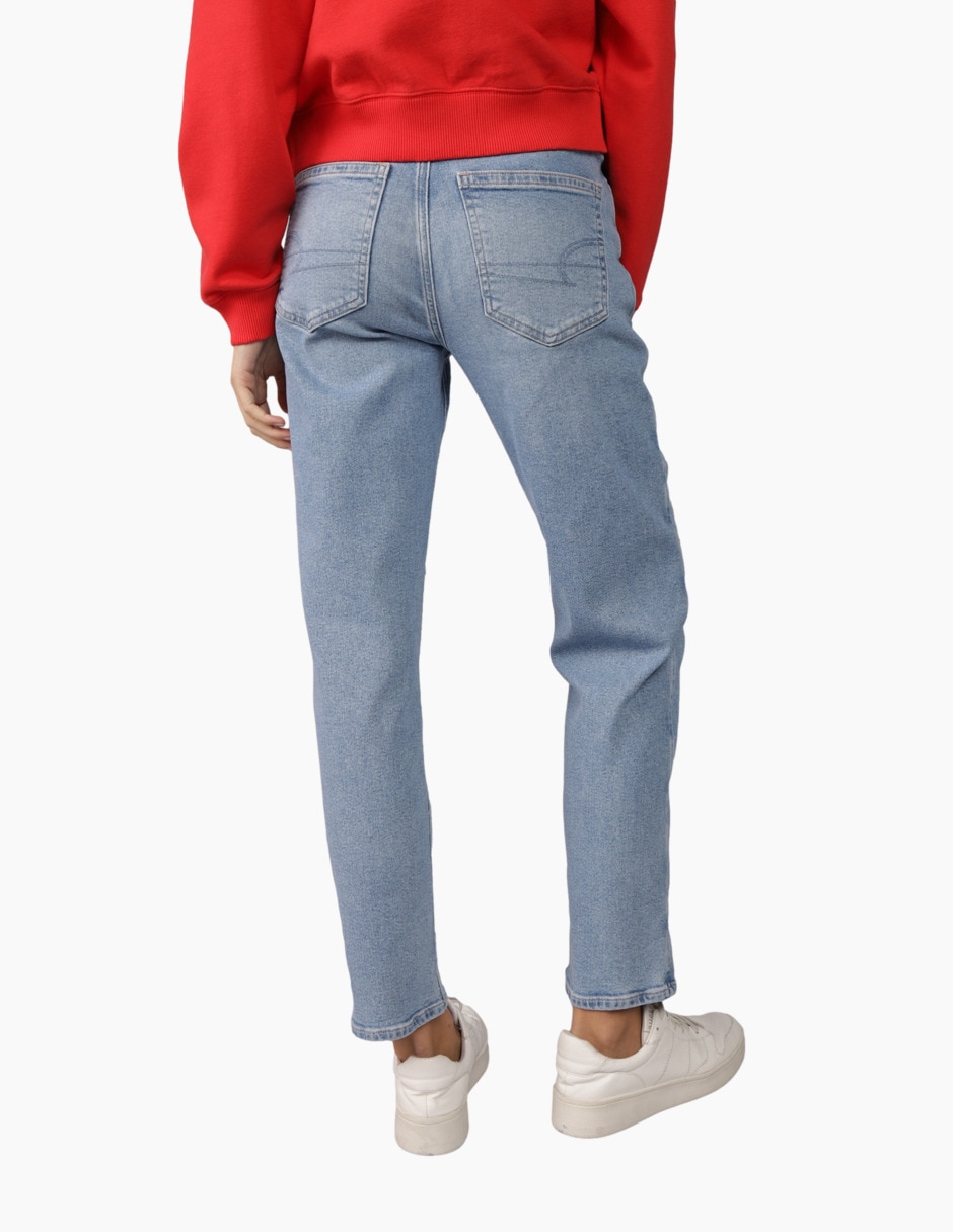 Jeans straight cintura alta para mujer 2