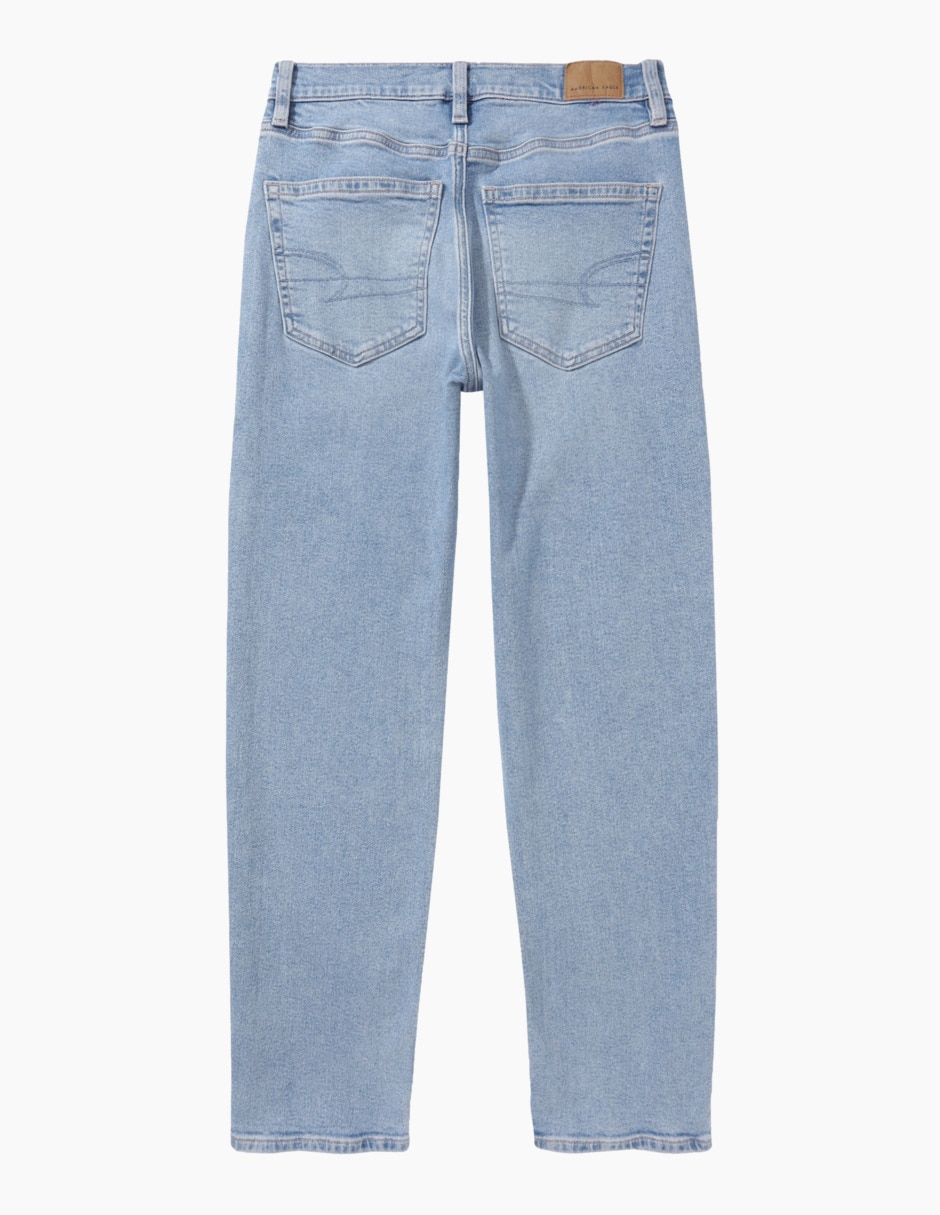 Jeans straight cintura alta para mujer 4