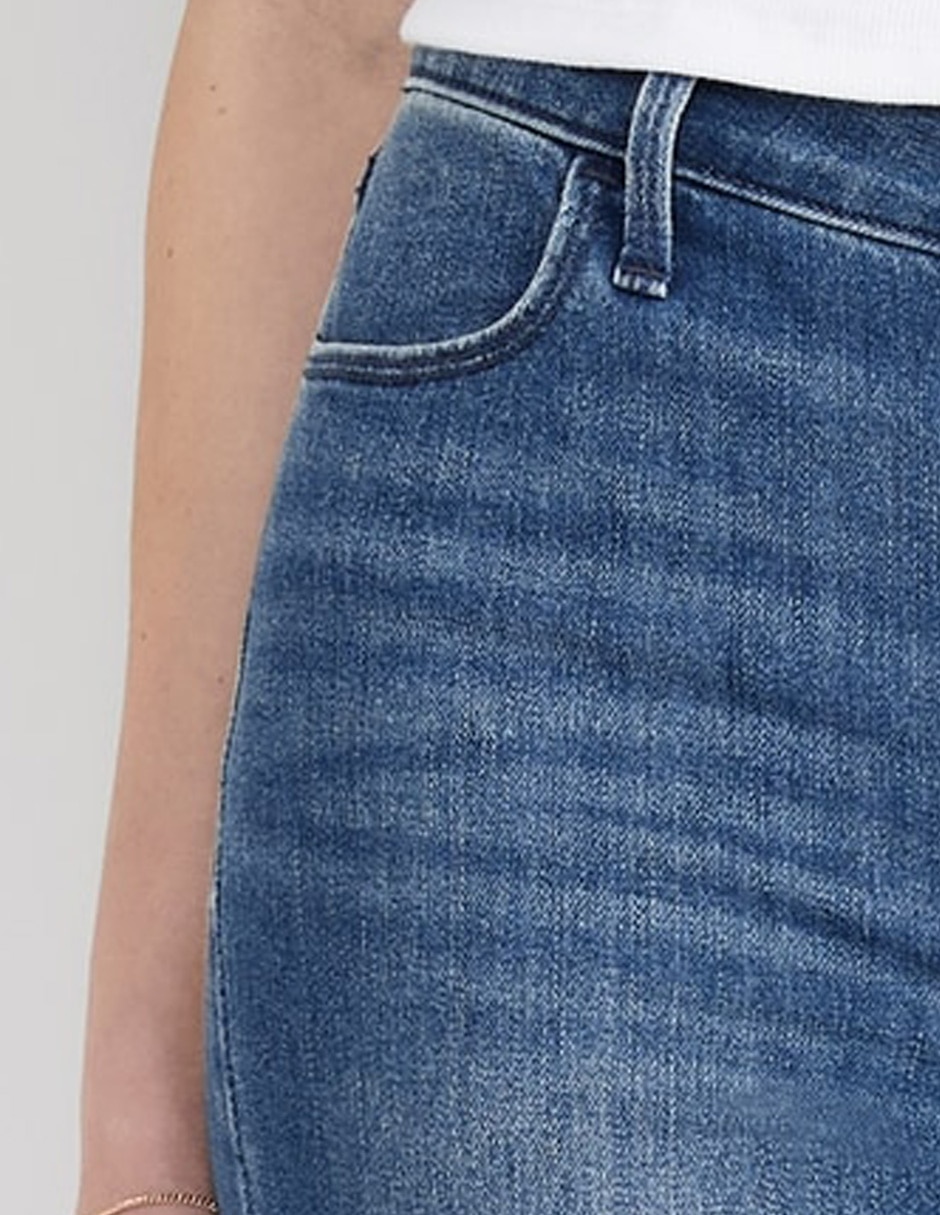 Jeans ultra skinny corte media cintura para mujer 3