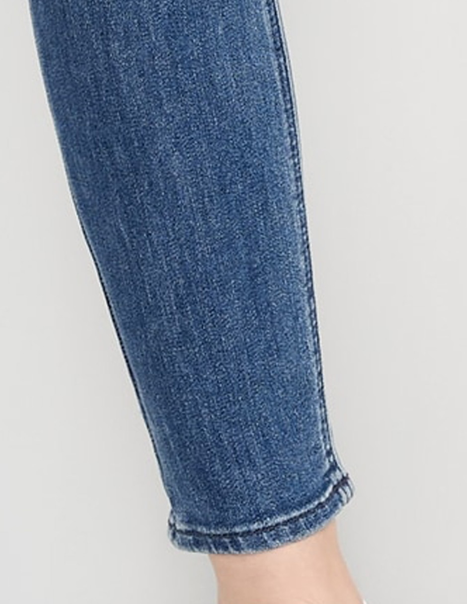 Jeans ultra skinny corte media cintura para mujer 4