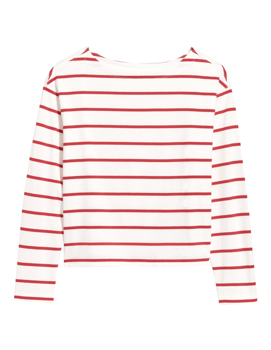 Playera manga larga Old Navy cuello redondo para mujer