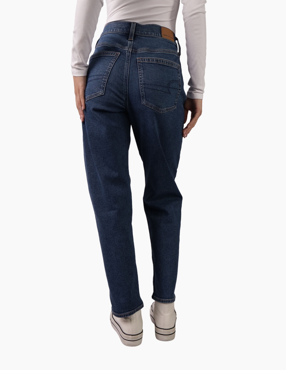 Jeans straight America Eagle Super Hi-Rise Ankle corte cintura alta para mujer 2