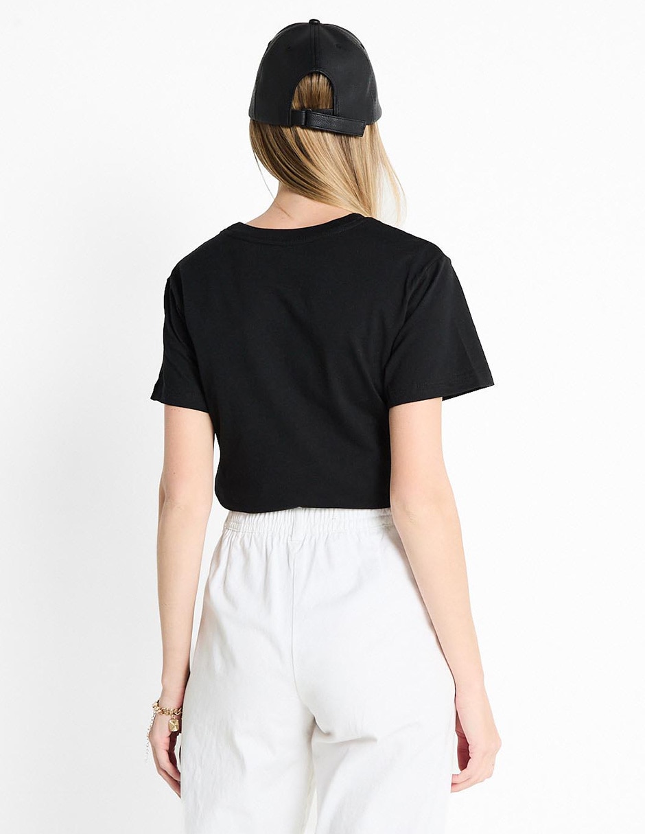 Playera manga corta cuello redondo mujer 5