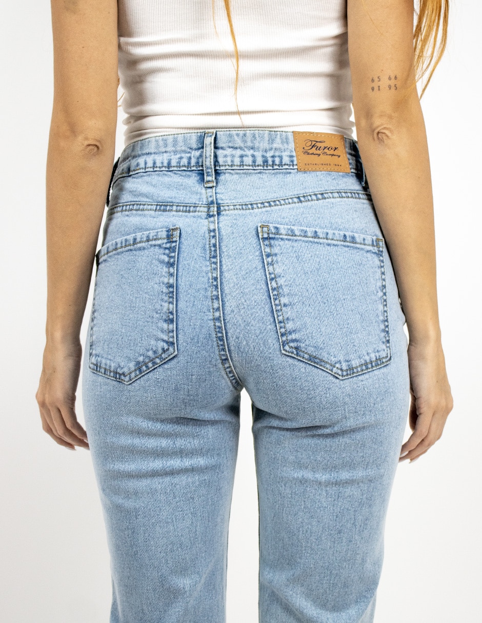 Jeans straight 2503 para mujer 2