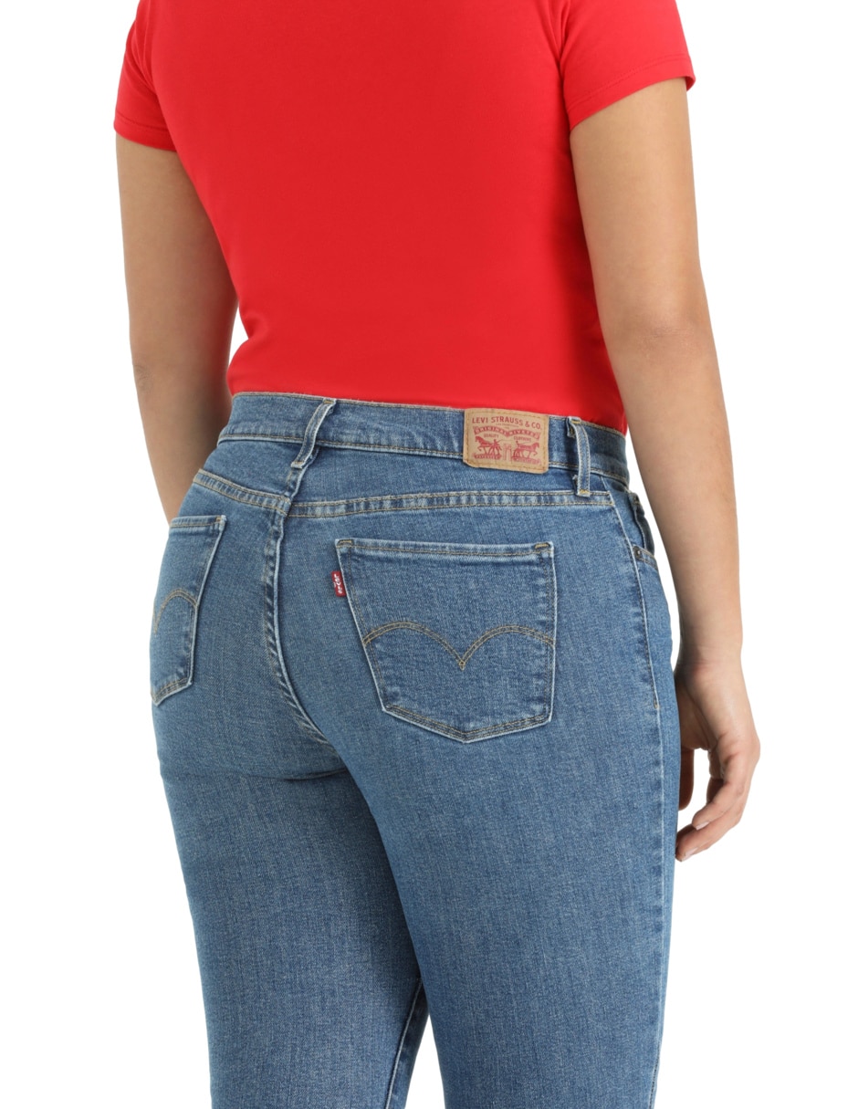 Jeans Levi's skinny corte media cintura para mujer