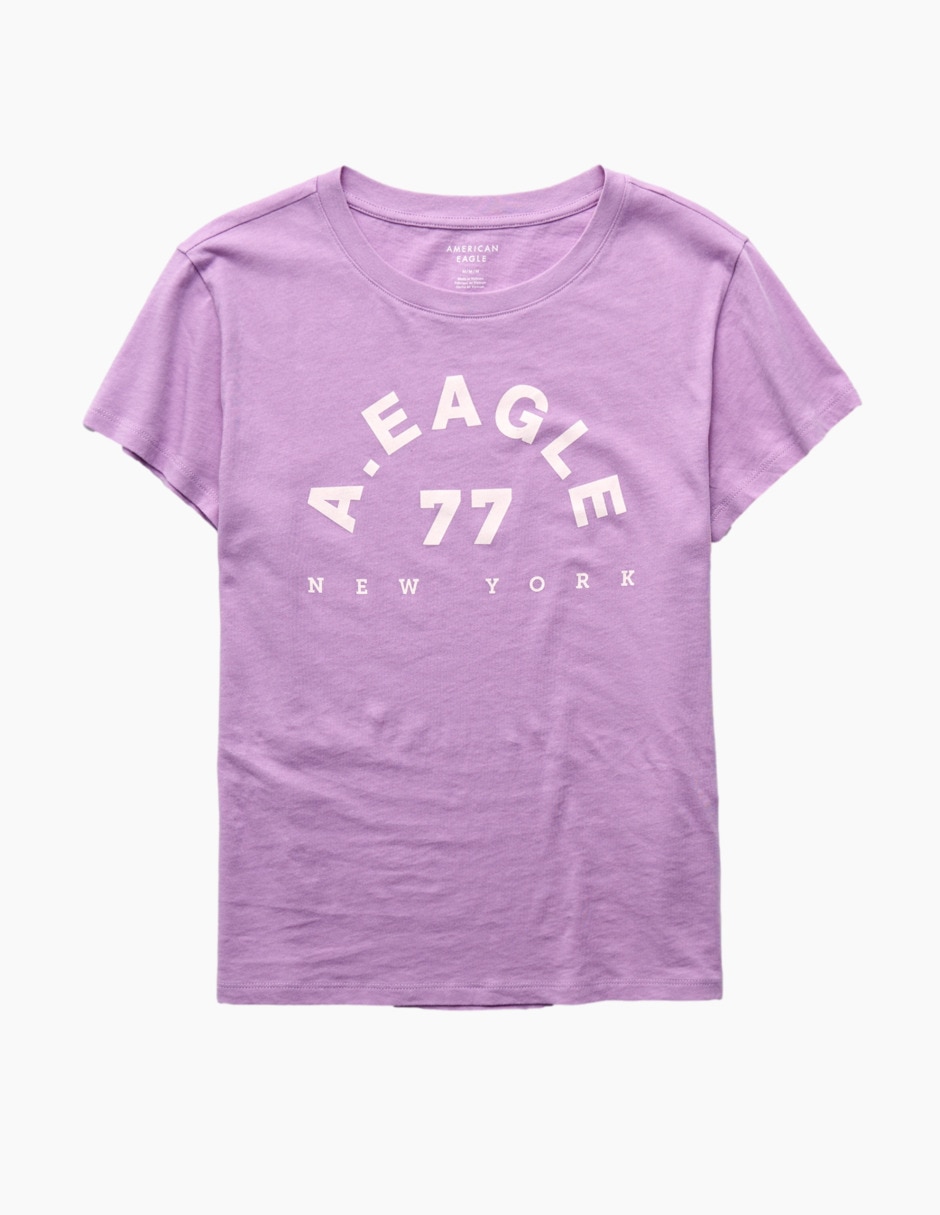 Playera manga corta American Eagle cuello redondo prara mujer