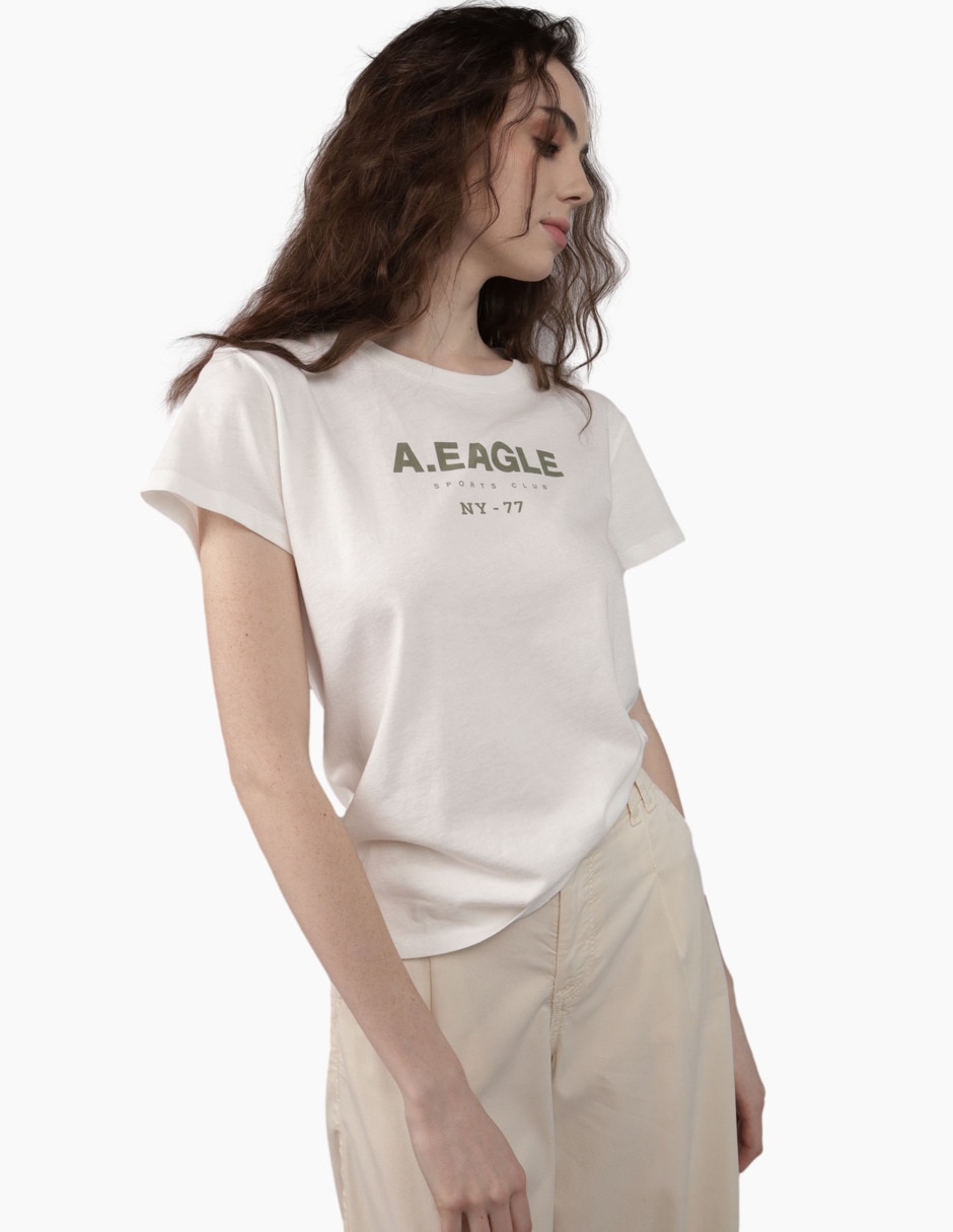 Playera manga corta American Eagle cuello redondo para mujer