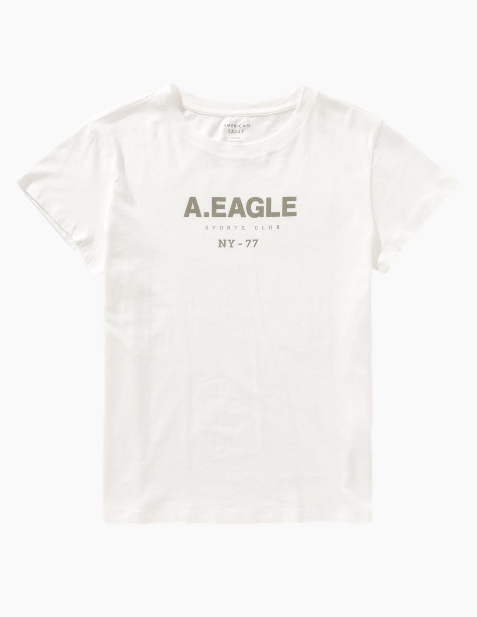 Playera manga corta American Eagle cuello redondo para mujer