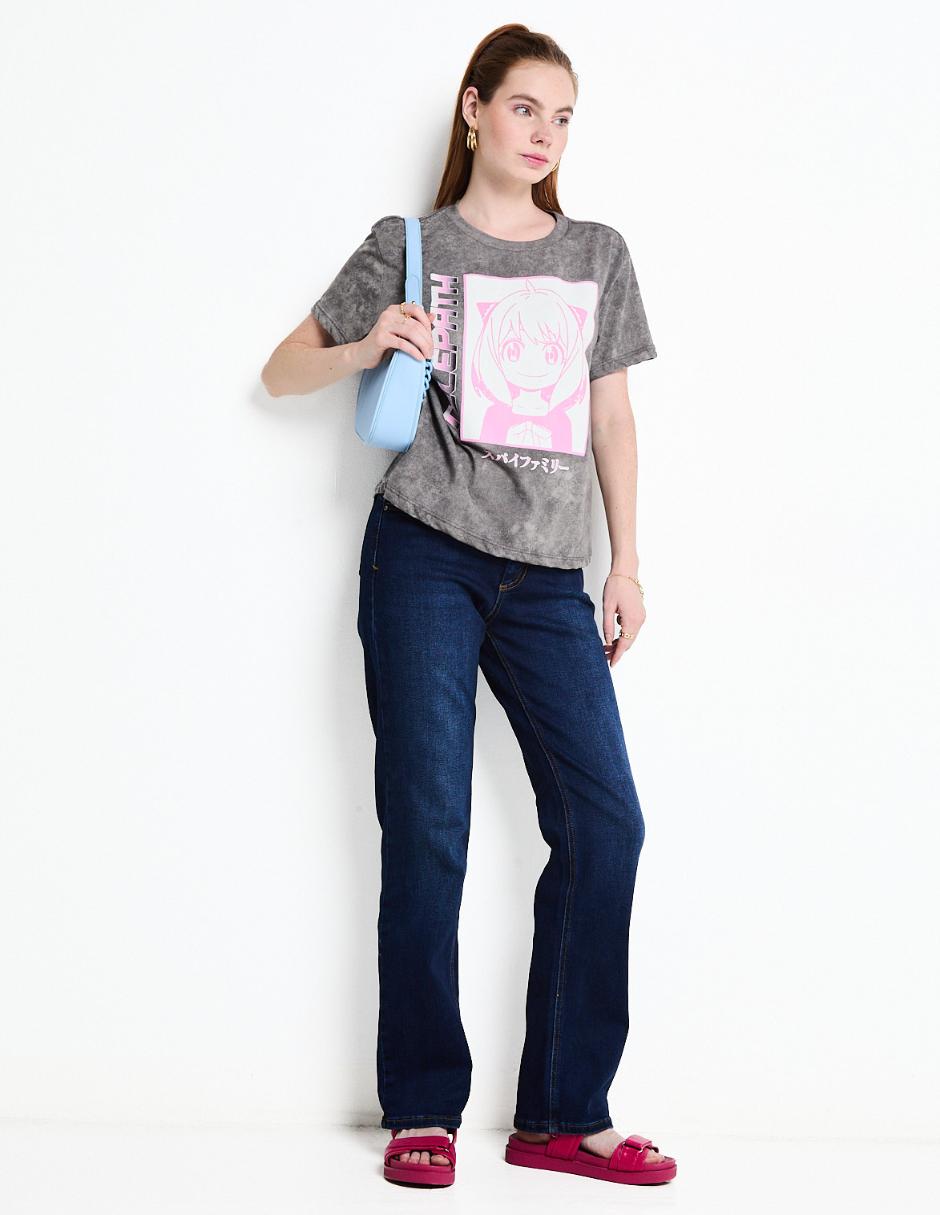 Jeans slim corte cintura alta para mujer 3