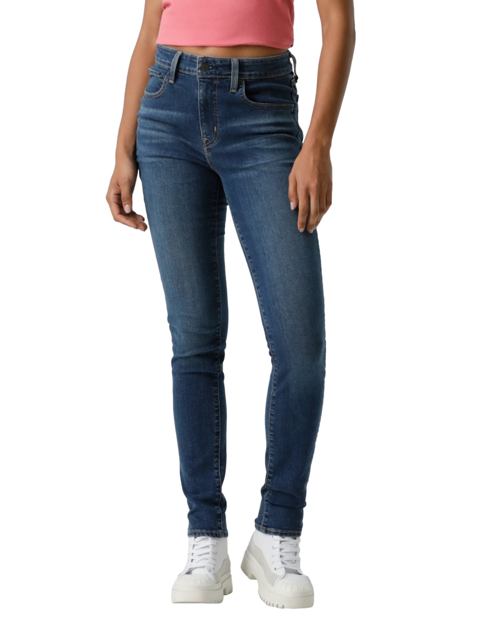 Jeans skinny 721 corte cintura alta para mujer