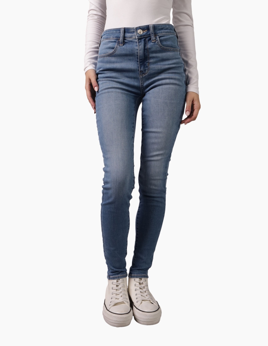 Jeans regular skinny Hi-Rise Jegging corte cintura alta para mujer
