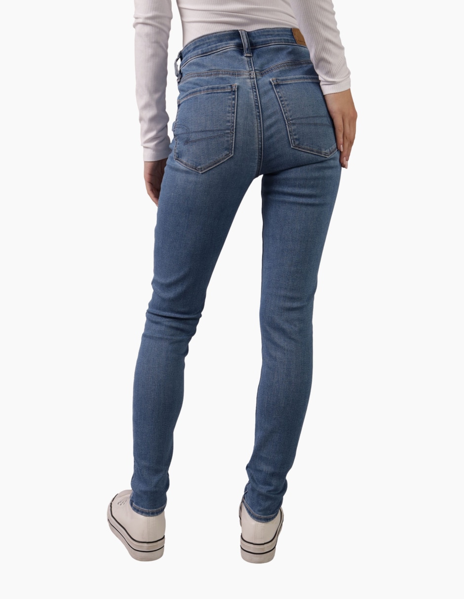 Jeans regular skinny Hi-Rise Jegging corte cintura alta para mujer 4