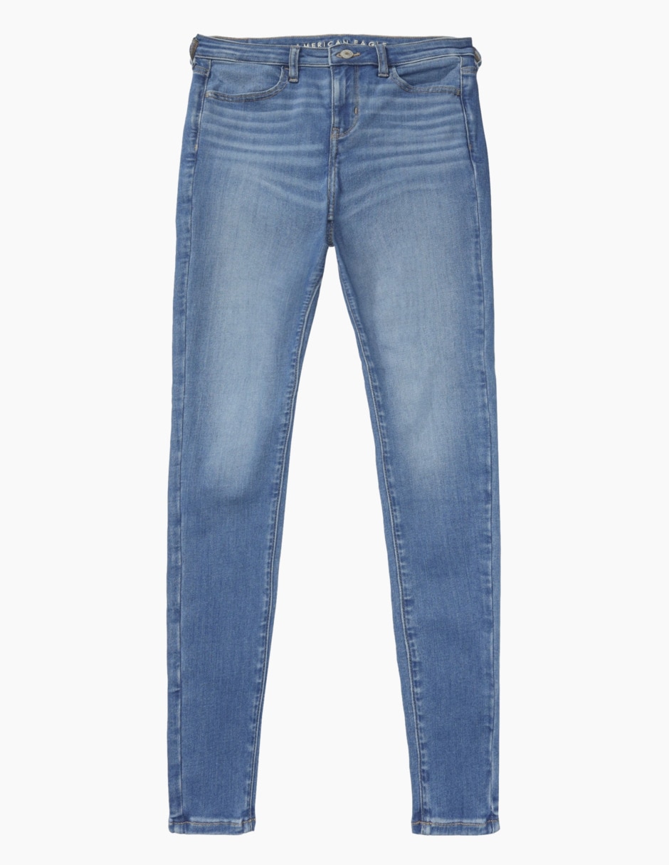 Jeans skinny American Eagle corte media cintura para mujer