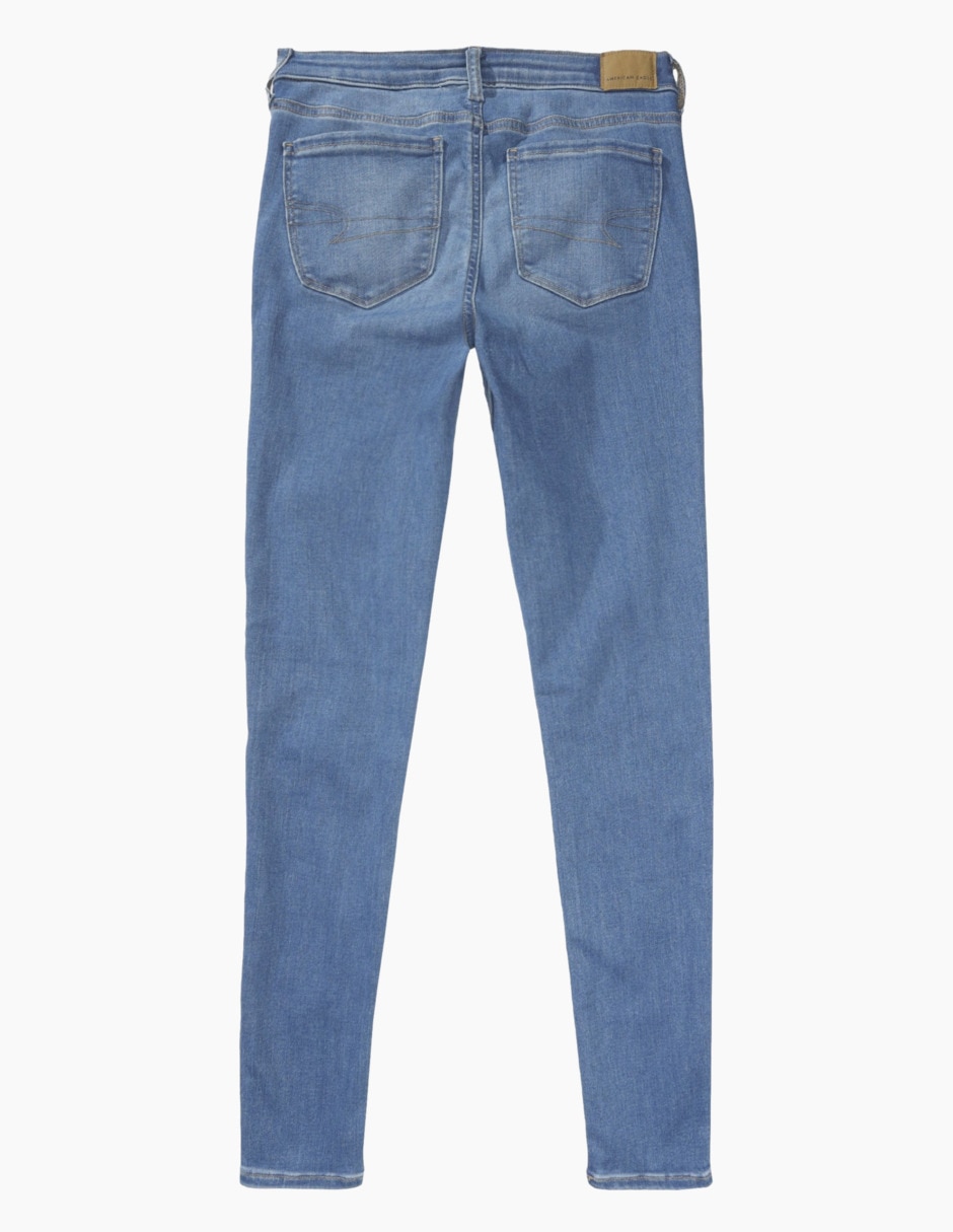 Jeans skinny American Eagle corte media cintura para mujer