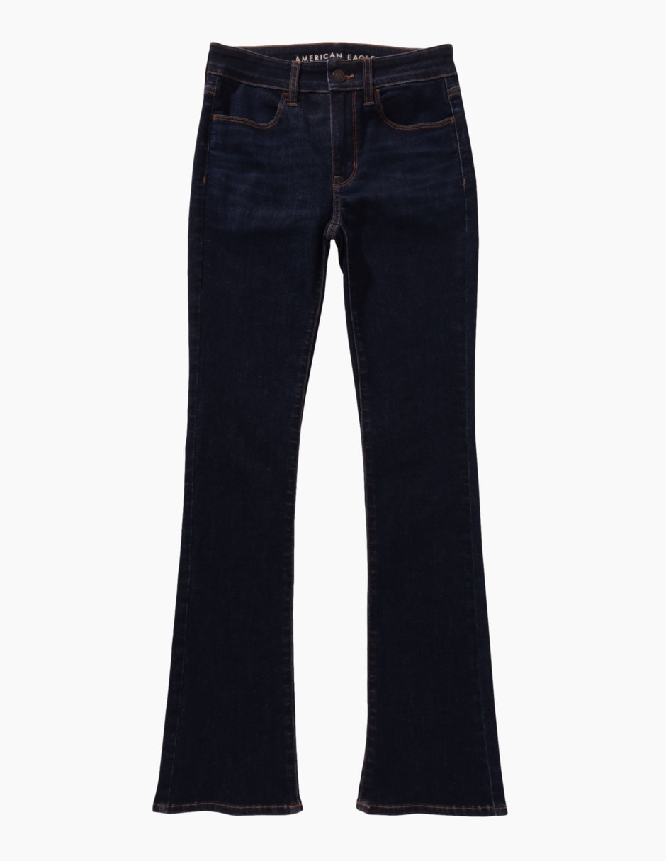 Jeans bota American Eagle High-Rise Skinny Kick corte cintura alta para mujer