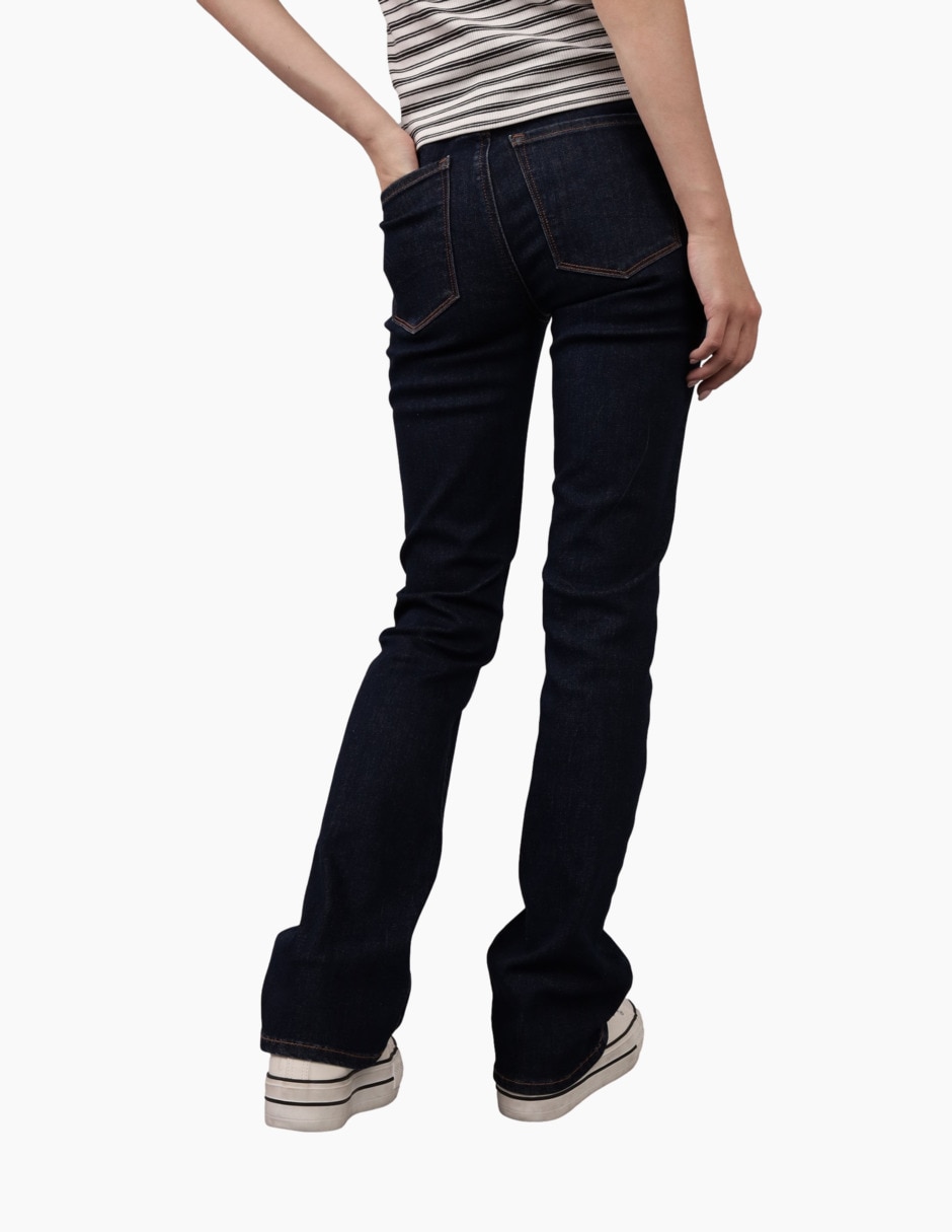 Jeans bota American Eagle High-Rise Skinny Kick corte cintura alta para mujer