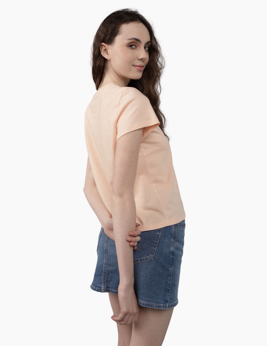 Playera manga corta American Eagle cuello redondo para mujer