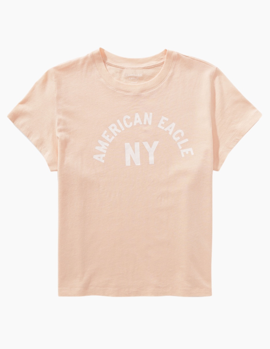 Playera manga corta American Eagle cuello redondo para mujer
