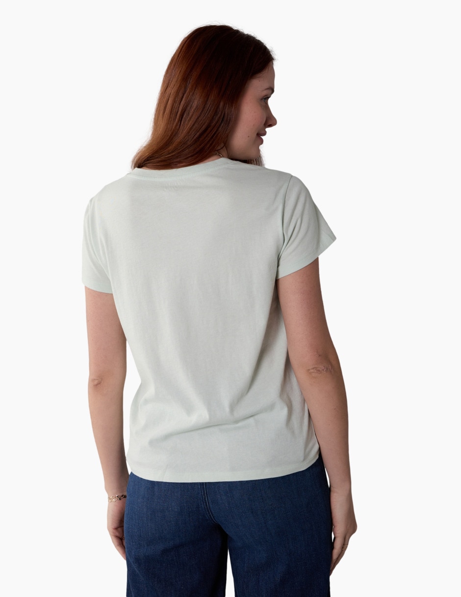 Playera manga corta American Eagle cuello redondo para mujer