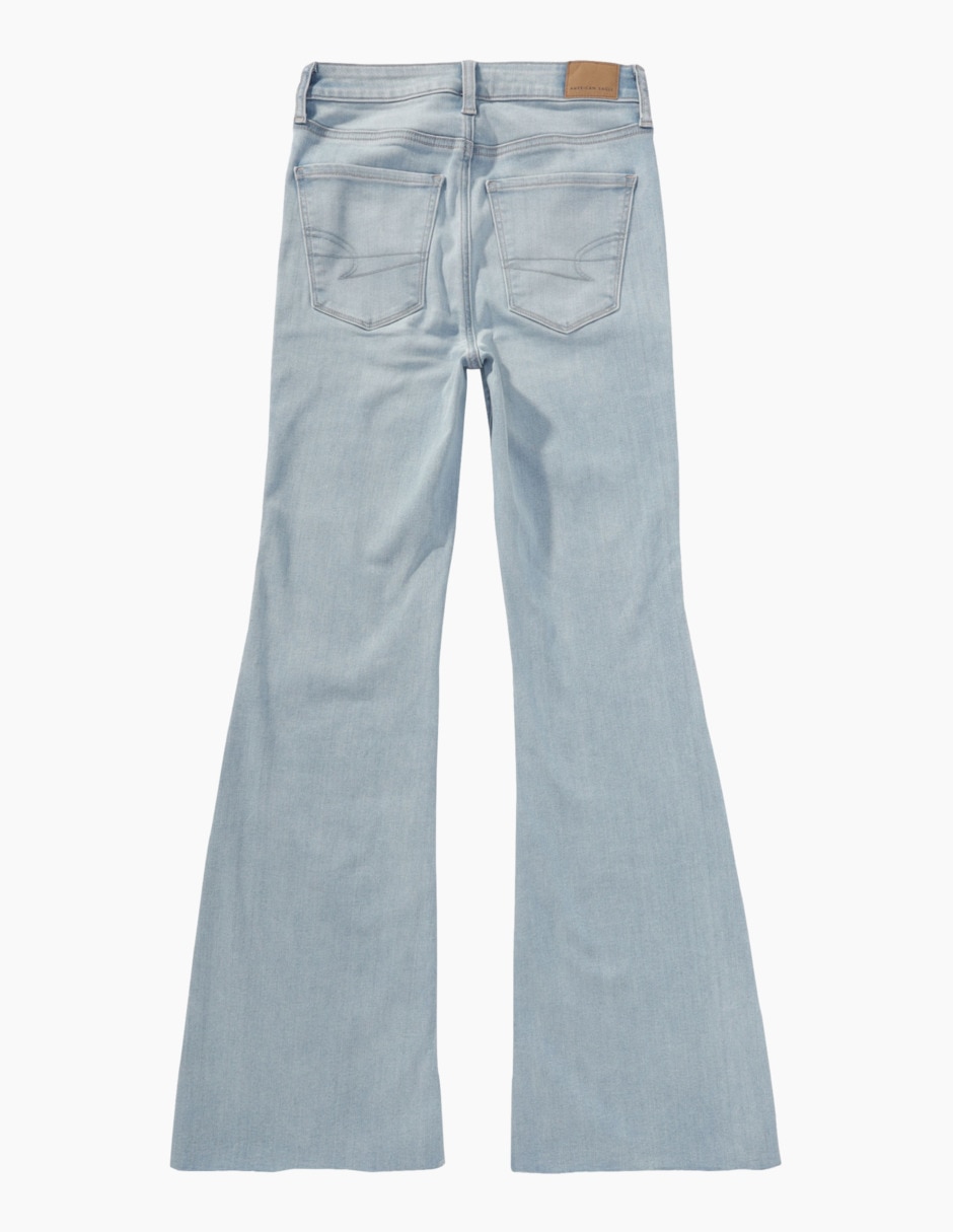 Jeans regular flare Super Hi-Rise corte cintura alta para mujer 2