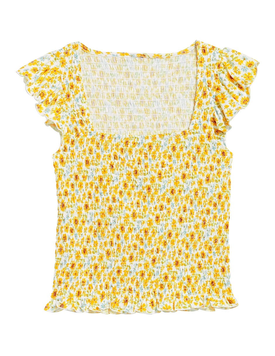 Blusa manga corta para mujer