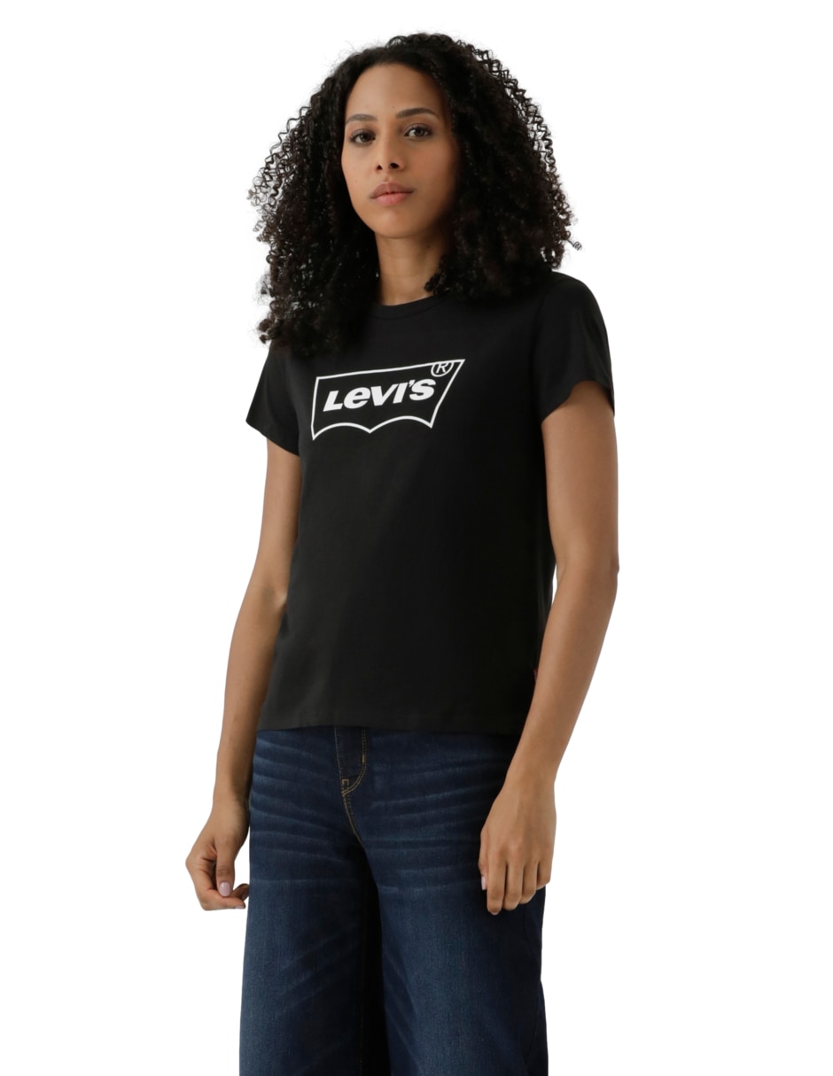 Playera manga corta cuello redondo para mujer Playera manga corta cuello redondo para mujer