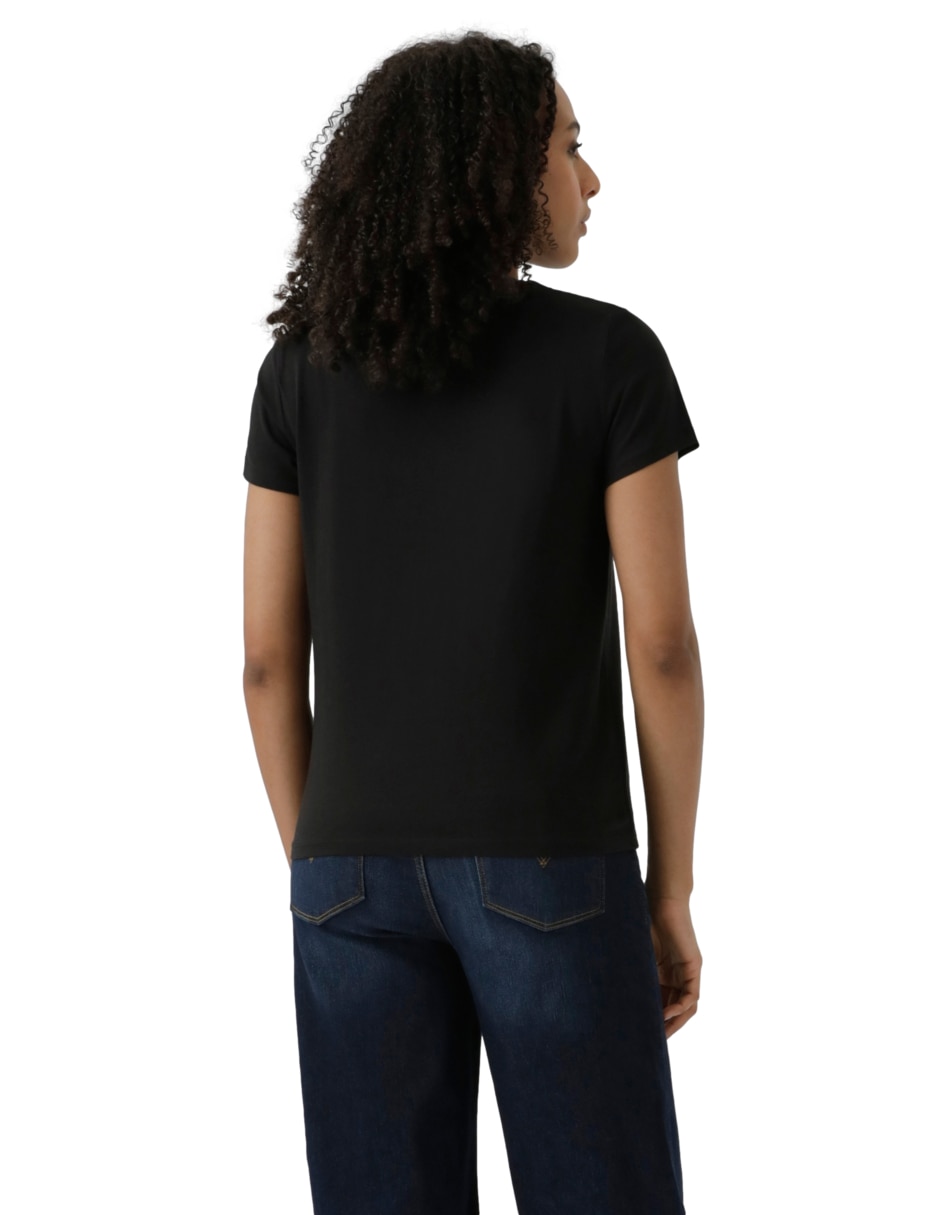 Playera manga corta cuello redondo para mujer 3