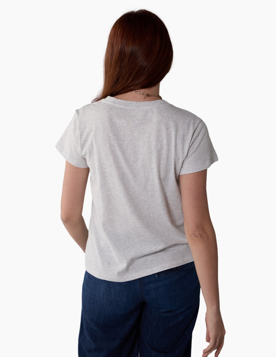Playera manga corta American Eagle cuello redondo para mujer