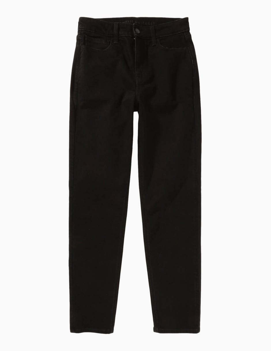 Jeans mom corte media cintura para mujer 3