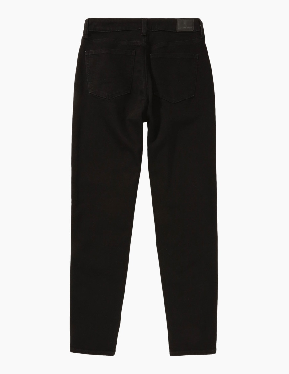 Jeans mom corte media cintura para mujer 4