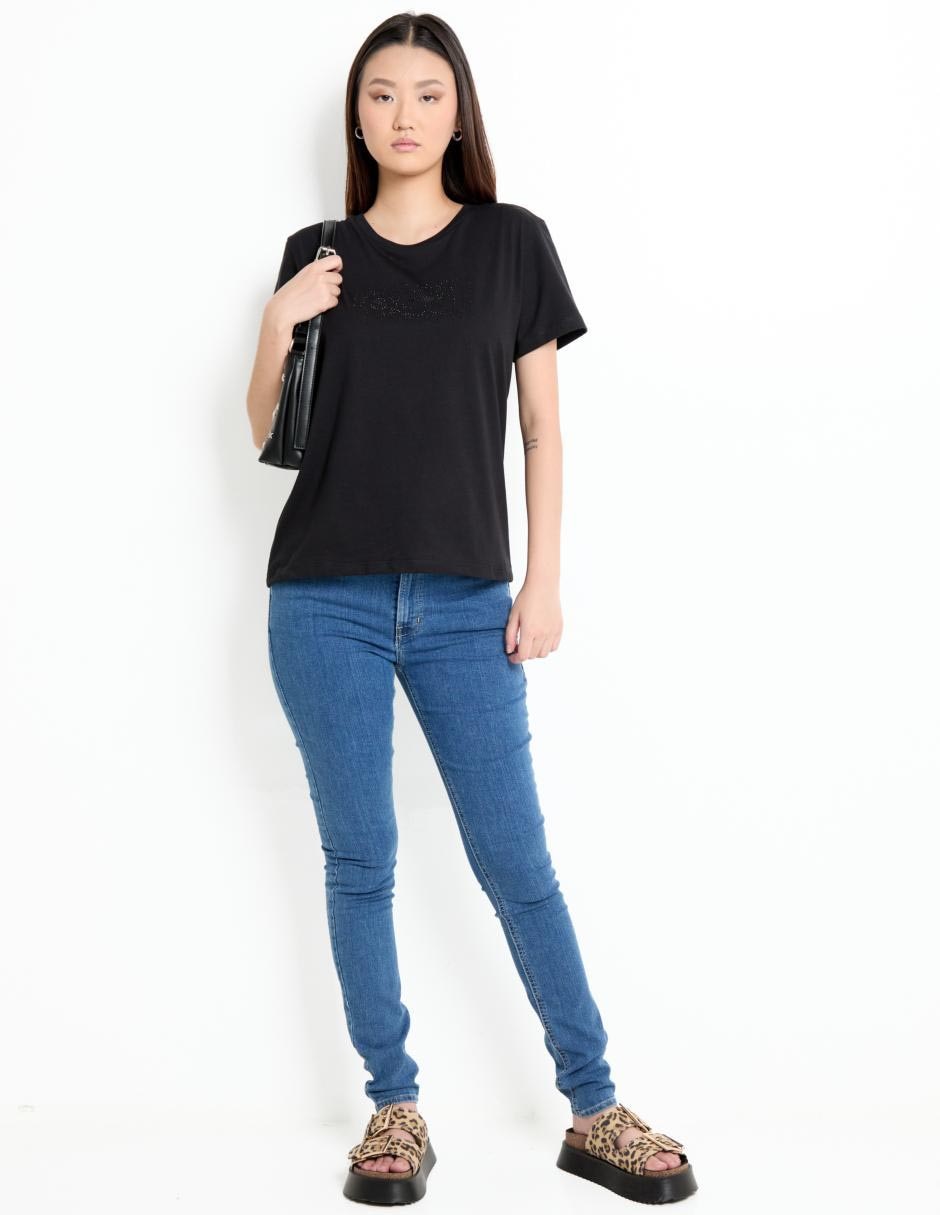 Jeans skinny corte cintura para mujer 3