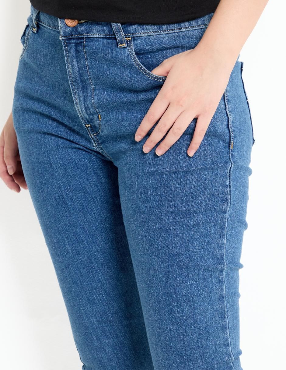 Jeans skinny corte cintura para mujer 4