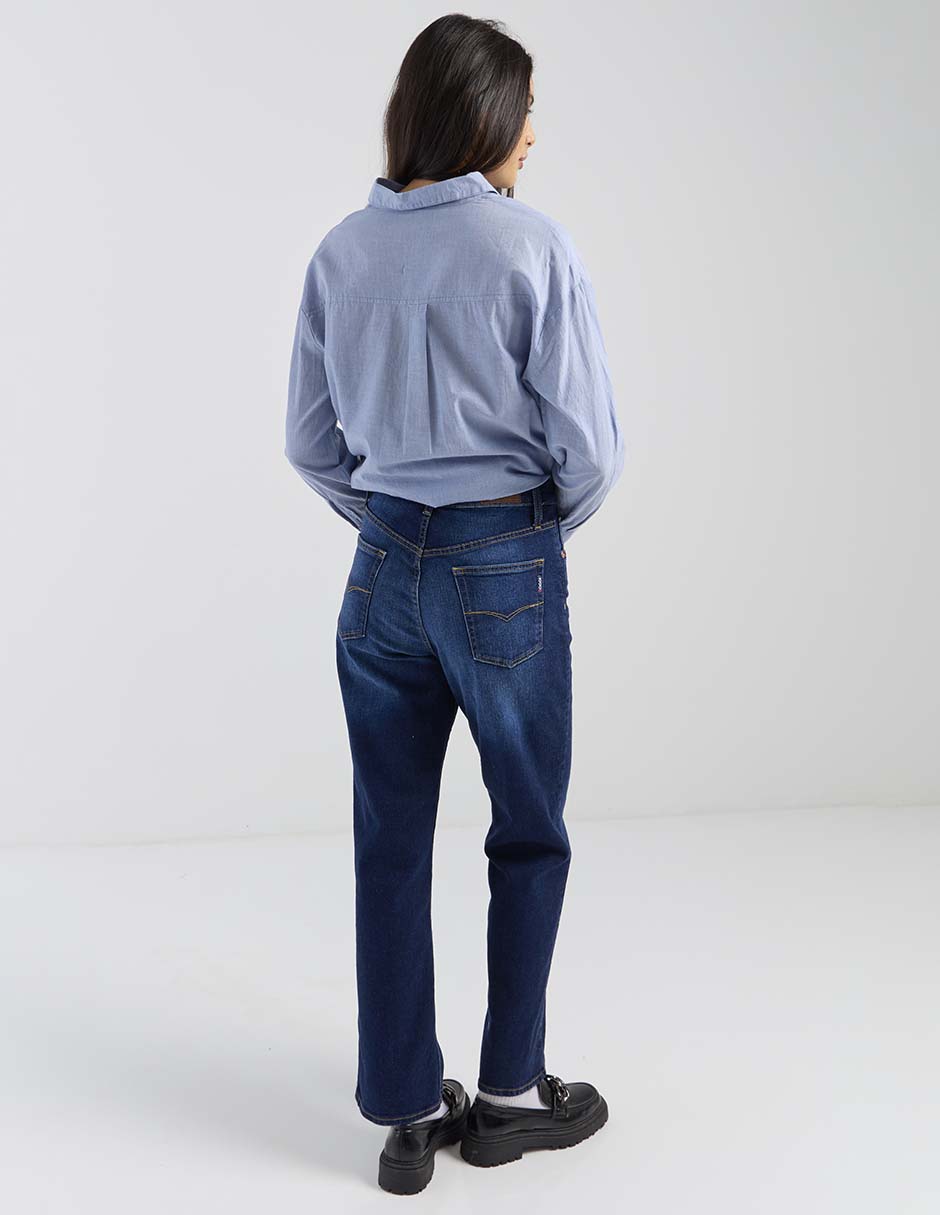 Jeans straight Oggi para mujer