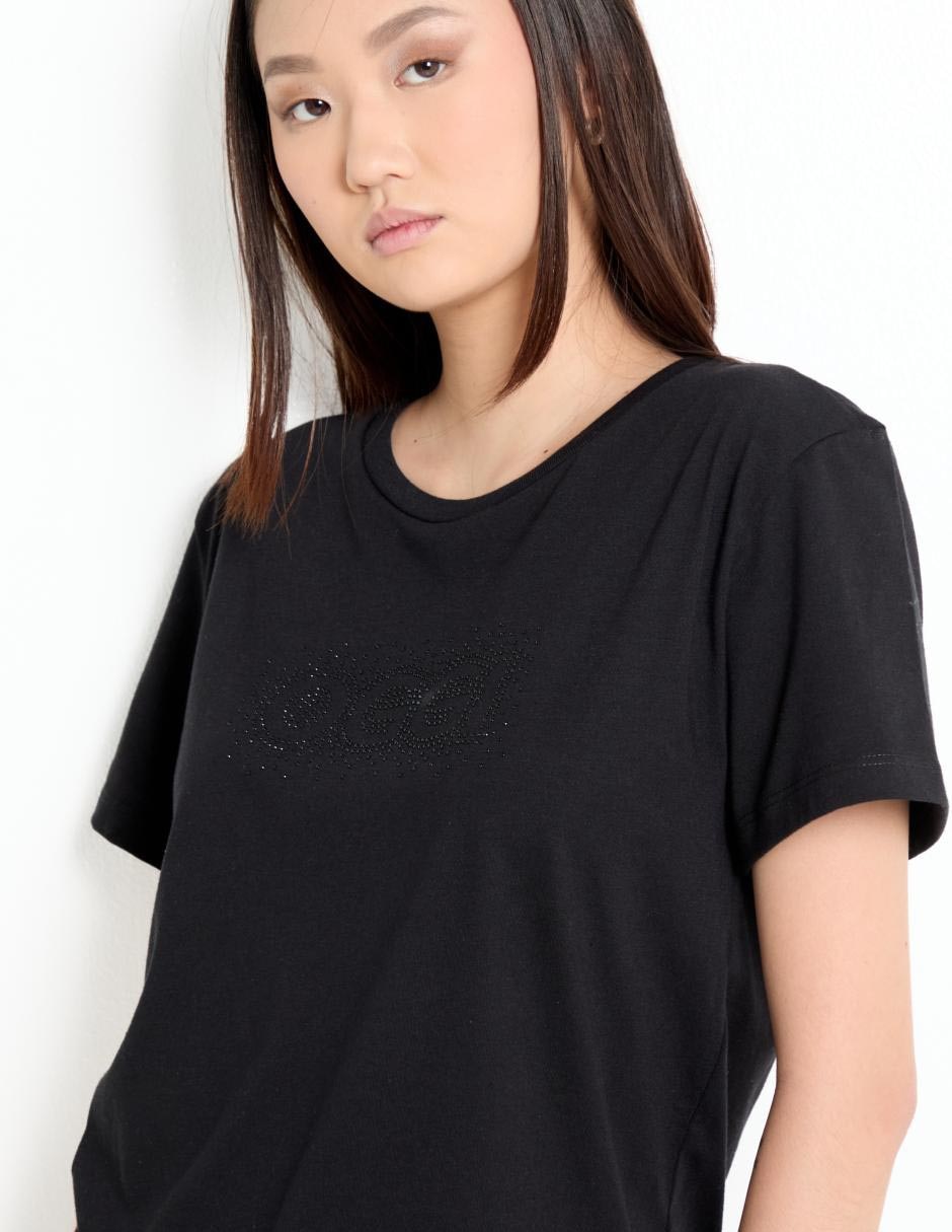 Playera manga corta Oggi cuello redondo para mujer