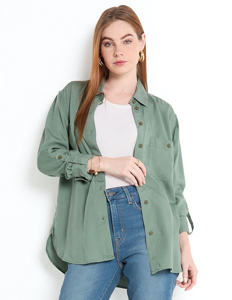 Blusa American Eagle manga larga para mujer