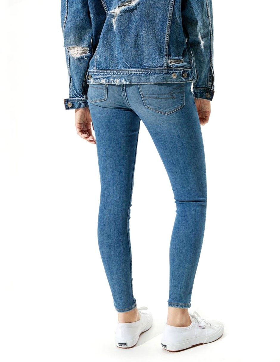 Jeans skinny American Eagle corte cintura para mujer