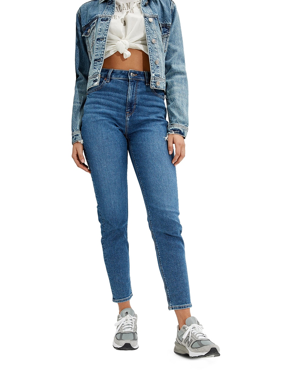 Jeans mom American Eagle corte cintura alta para mujer